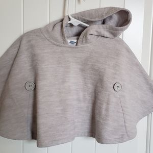Old Navy grey cape with hood